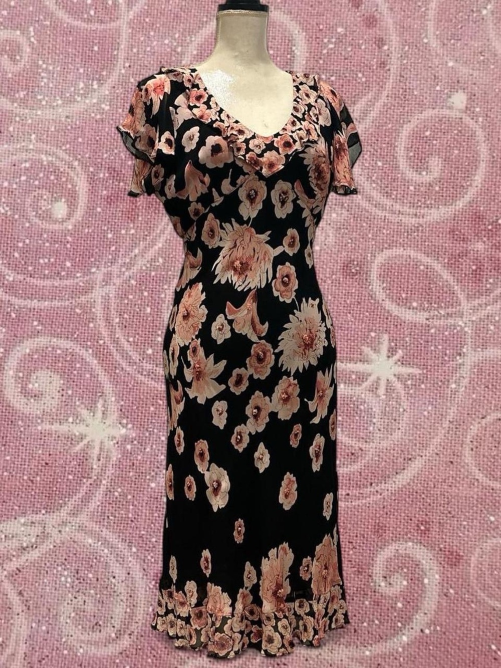 Vintage 90s fairy flower dress 🌸🖤